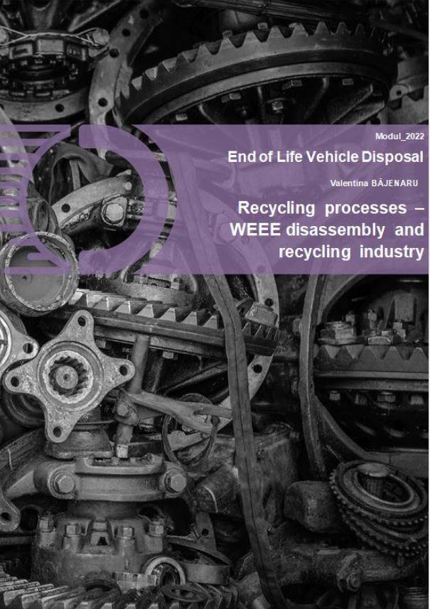 Module 10: End of Life Vehicle Disposal – Course 29: Recycling processes – WEEE disassembly and recycling industry image