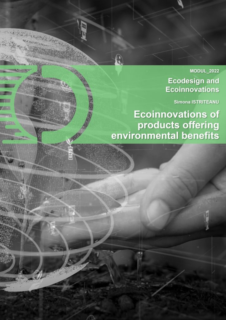 Module 9 – Ecodesign and Ecoinnovations; Course 3 – Ecoinnovations of products offering environmental benefits image